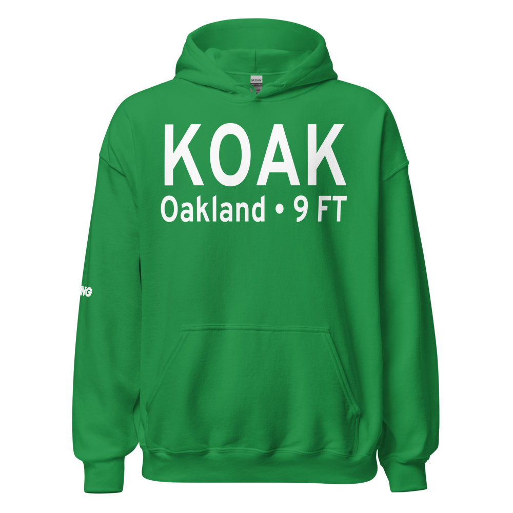 Metropolitan Oakland International Airport (KOAK) ICAO Hoodie Sweatshirt 