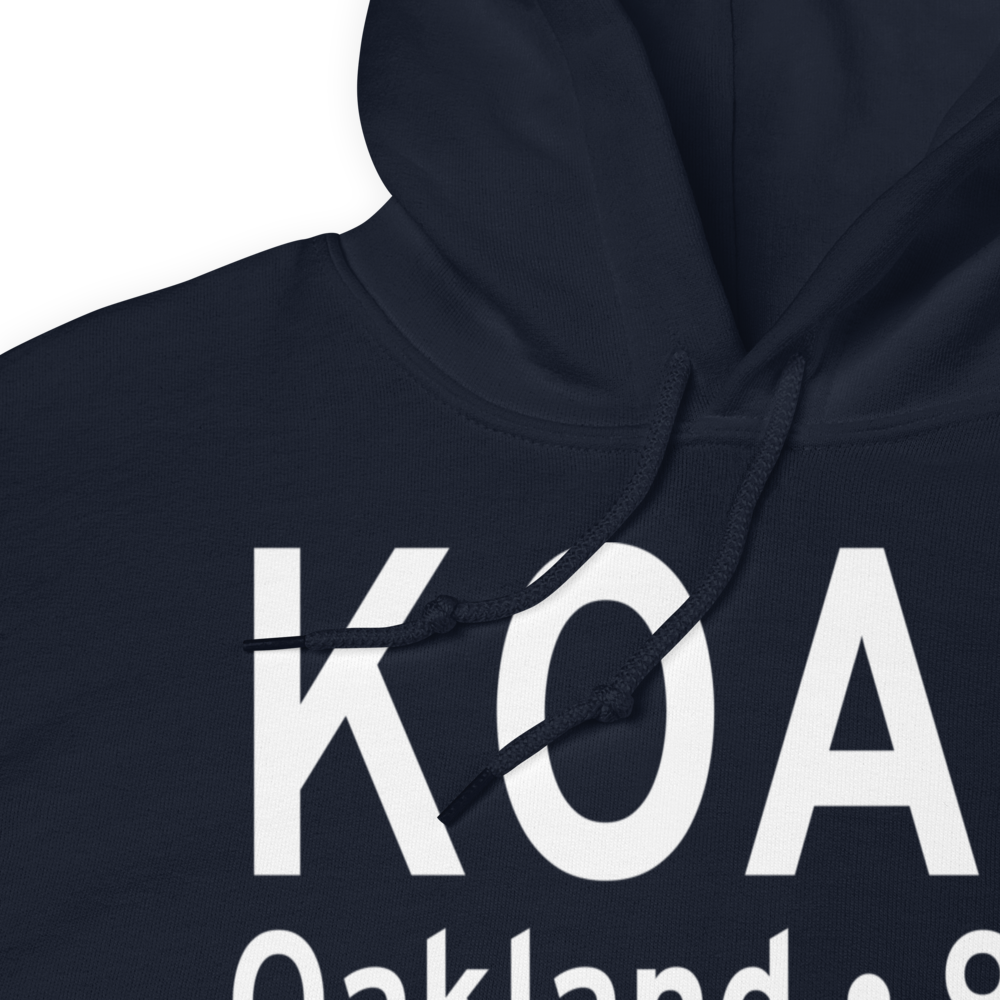 Metropolitan Oakland International Airport (KOAK) ICAO Hoodie Sweatshirt 