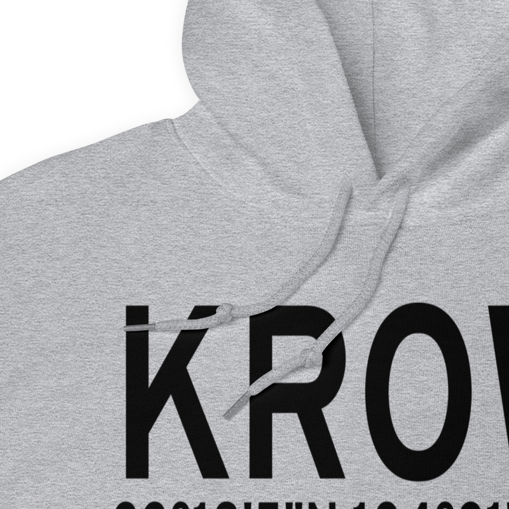 Roswell International Air Center Airport (KROW) ICAO Hoodie Sweatshirt 