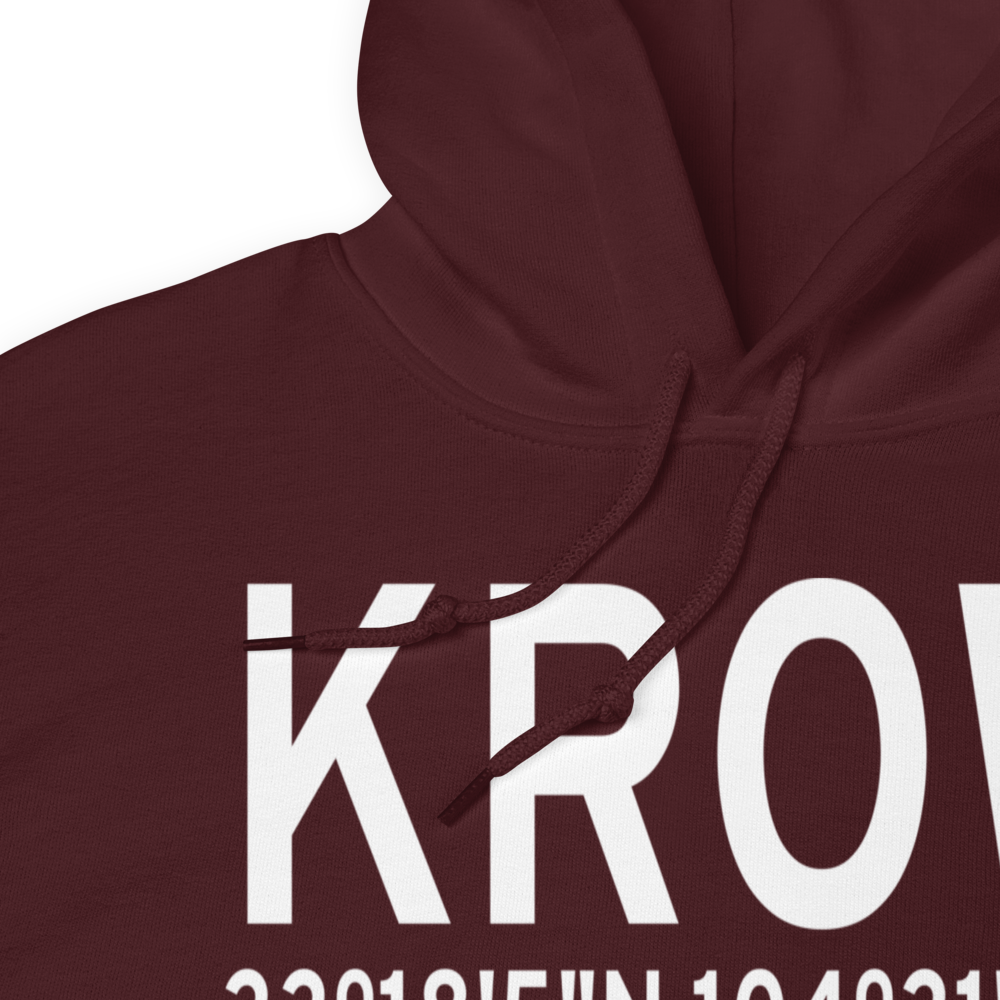 Roswell International Air Center Airport (KROW) ICAO Hoodie Sweatshirt 