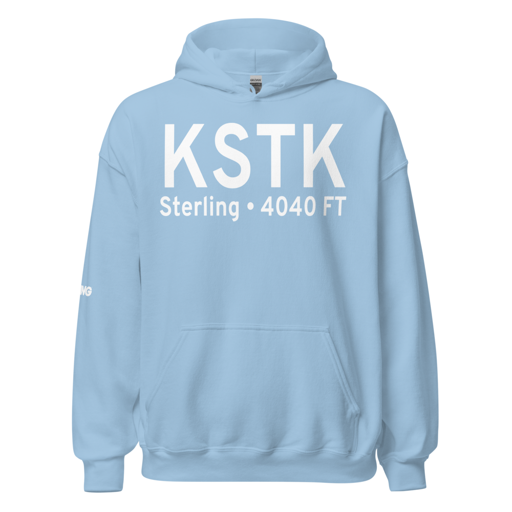 Sterling Municipal Airport (KSTK) ICAO Hoodie Sweatshirt 