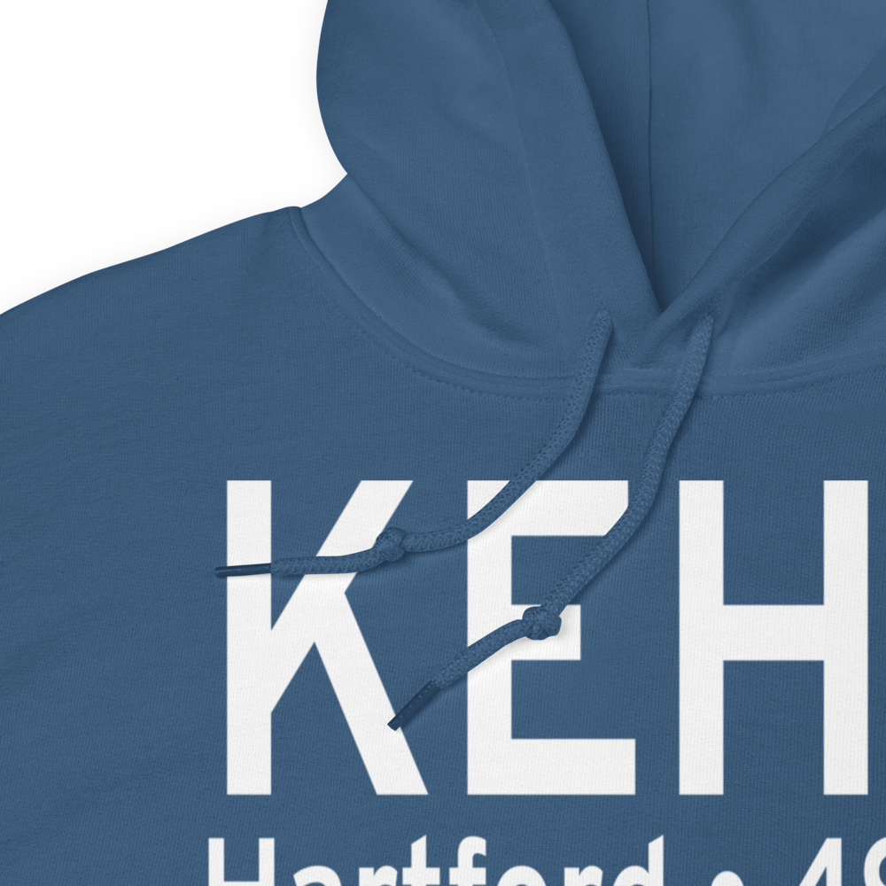 East Hartford Airport (KEHT) ICAO Hoodie Sweatshirt 