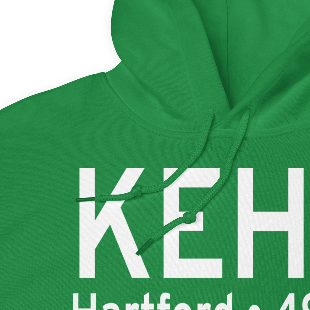East Hartford Airport (KEHT) ICAO Hoodie Sweatshirt 