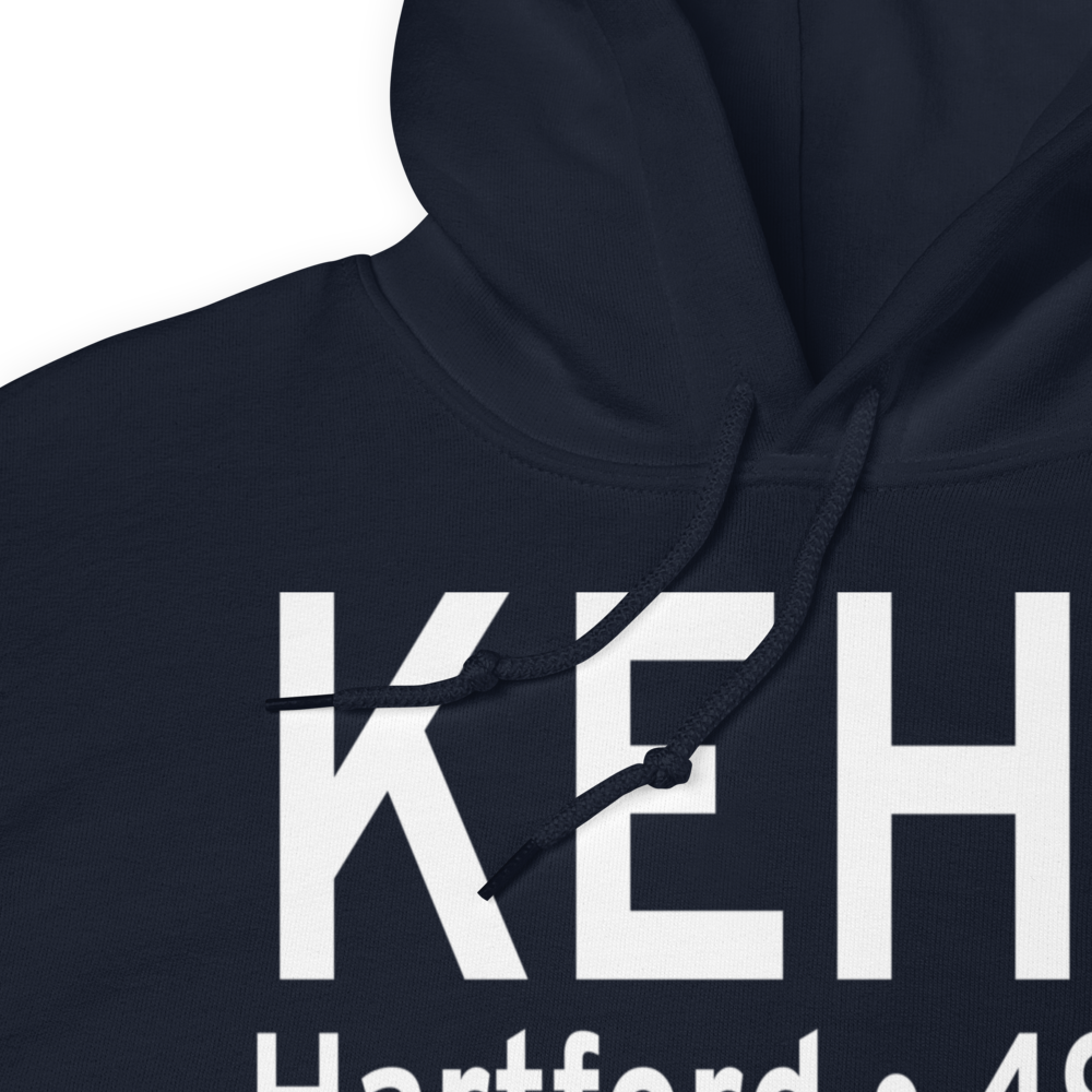 East Hartford Airport (KEHT) ICAO Hoodie Sweatshirt 