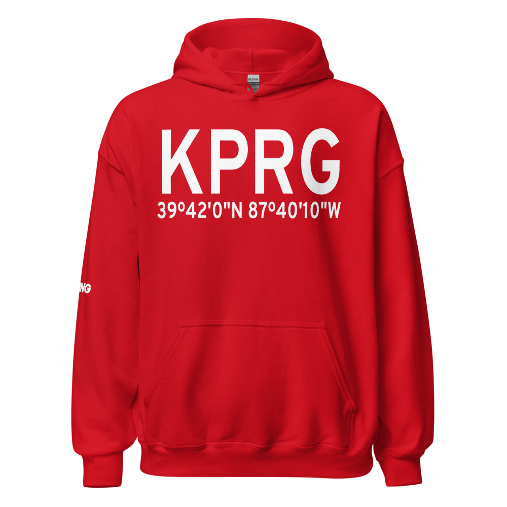 Edgar County Airport (KPRG) ICAO Hoodie Sweatshirt 