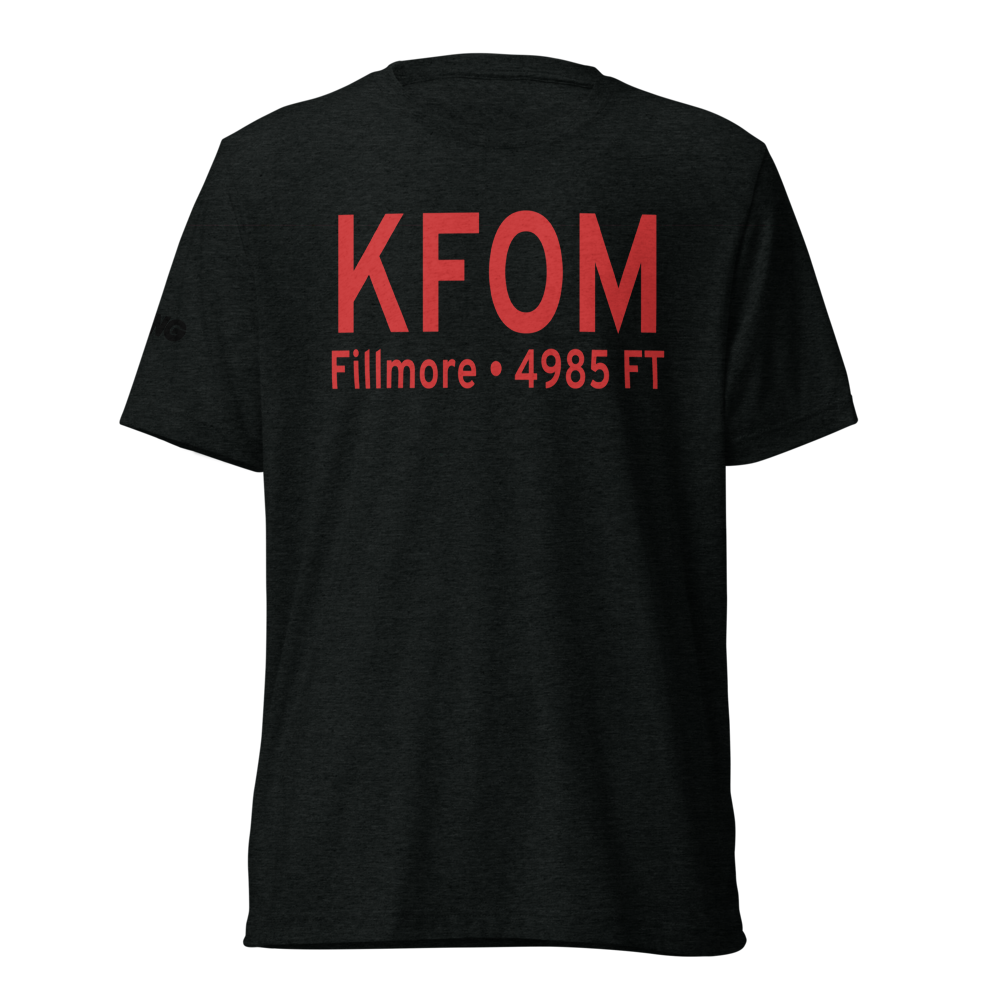 Fillmore Municipal Airport (KFOM) ICAO Tri-blend T-Shirt 