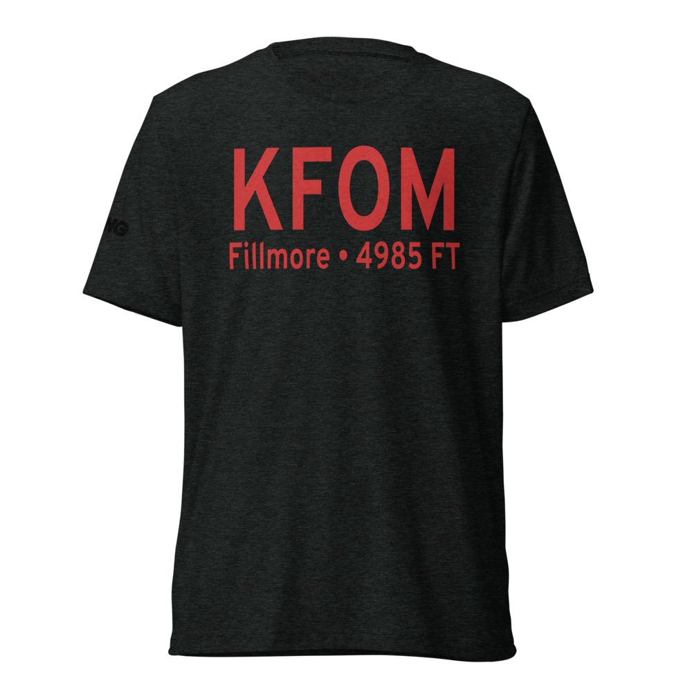 Fillmore Municipal Airport (KFOM) ICAO Tri-blend T-Shirt 