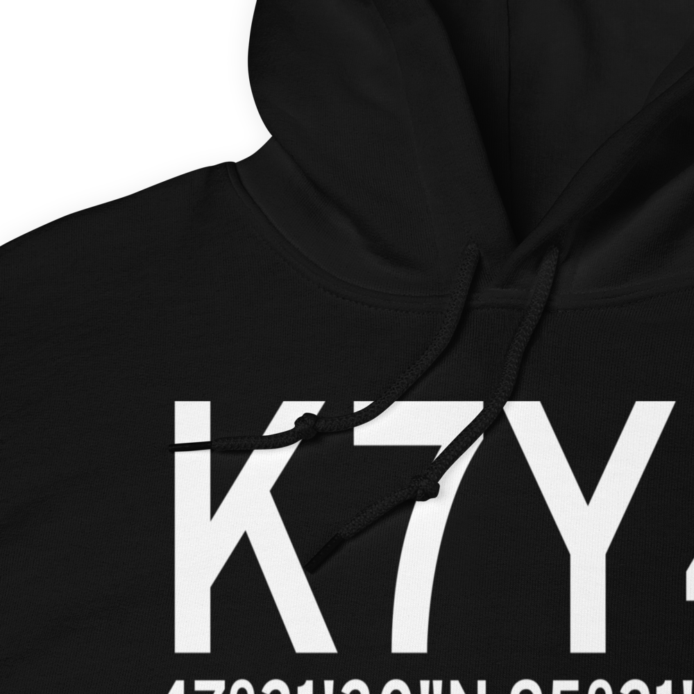 Bagley Municipal Airport (K7Y4) ICAO Hoodie Sweatshirt 