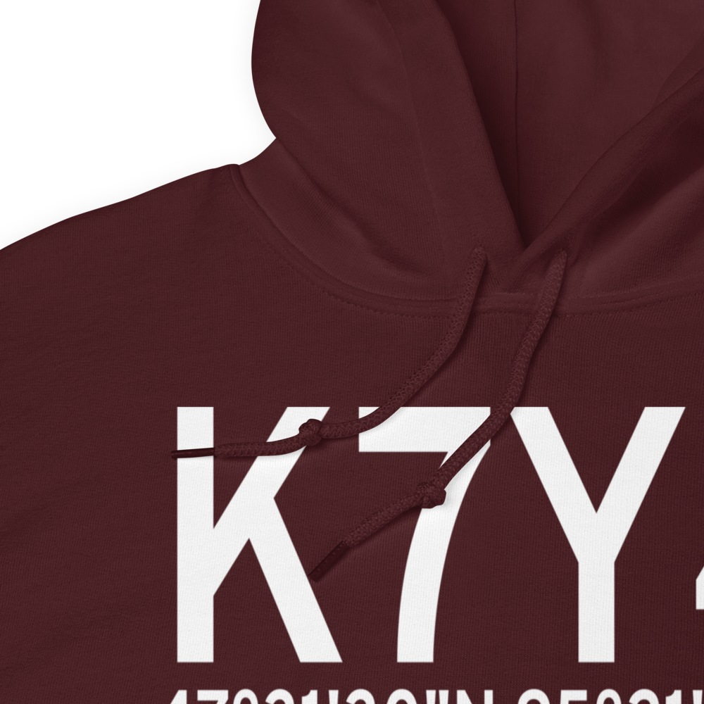Bagley Municipal Airport (K7Y4) ICAO Hoodie Sweatshirt 