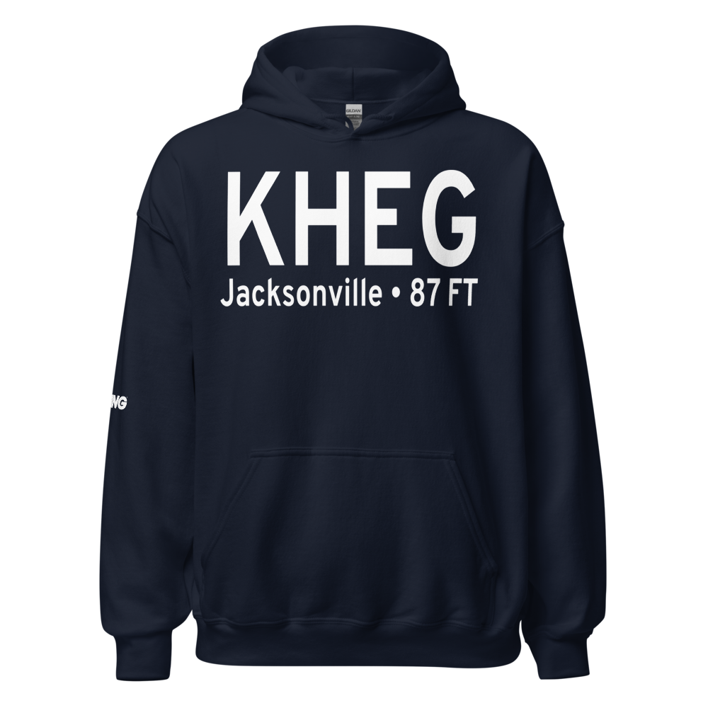 Herlong Airport (KHEG) ICAO Hoodie Sweatshirt 