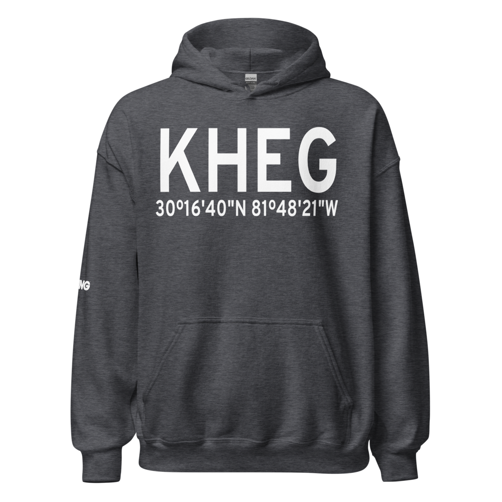 Herlong Airport (KHEG) ICAO Hoodie Sweatshirt 