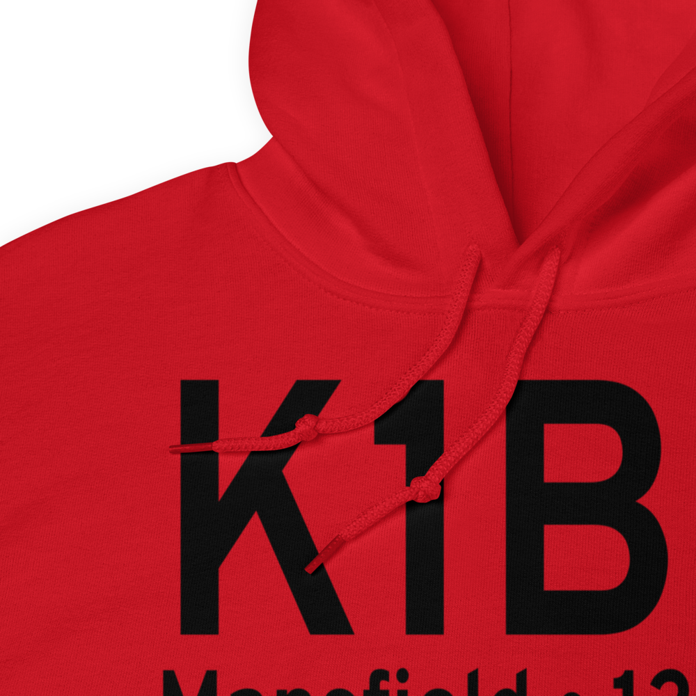 Mansfield Municipal Airport (K1B9) ICAO Hoodie Sweatshirt 