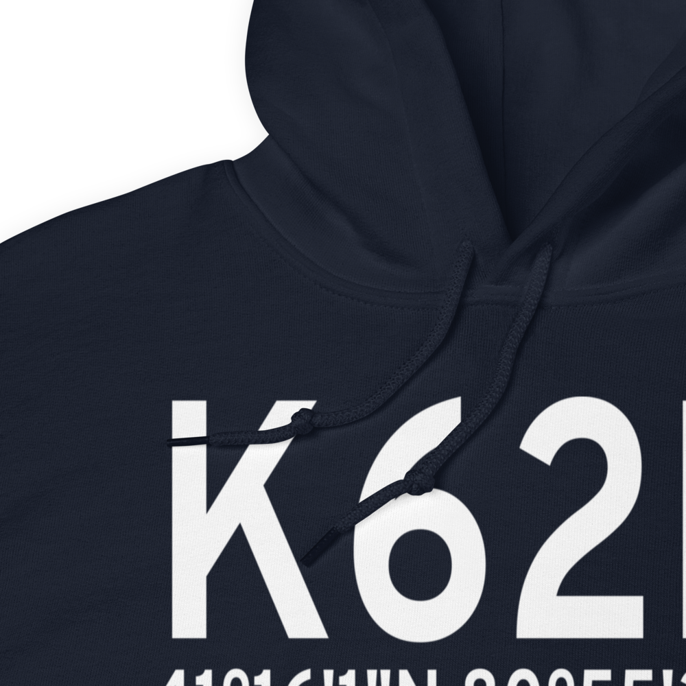 Warren Airport (K62D) ICAO Hoodie Sweatshirt 