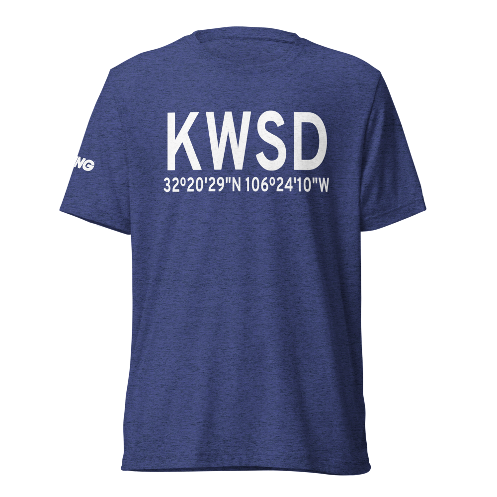 Condron Army Air Field (KWSD) ICAO Tri-blend T-Shirt 
