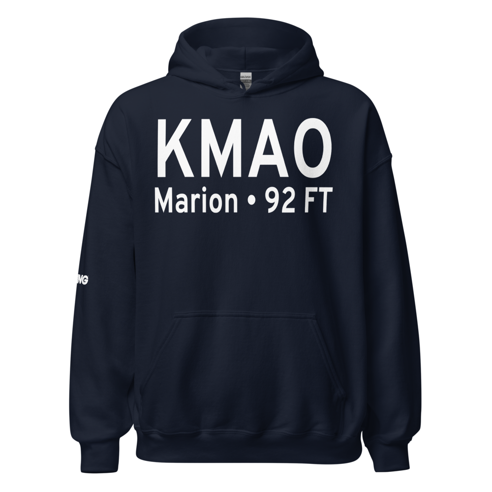 Marion County Airport (KMAO) ICAO Hoodie Sweatshirt 