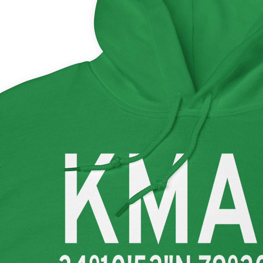 Marion County Airport (KMAO) ICAO Hoodie Sweatshirt 