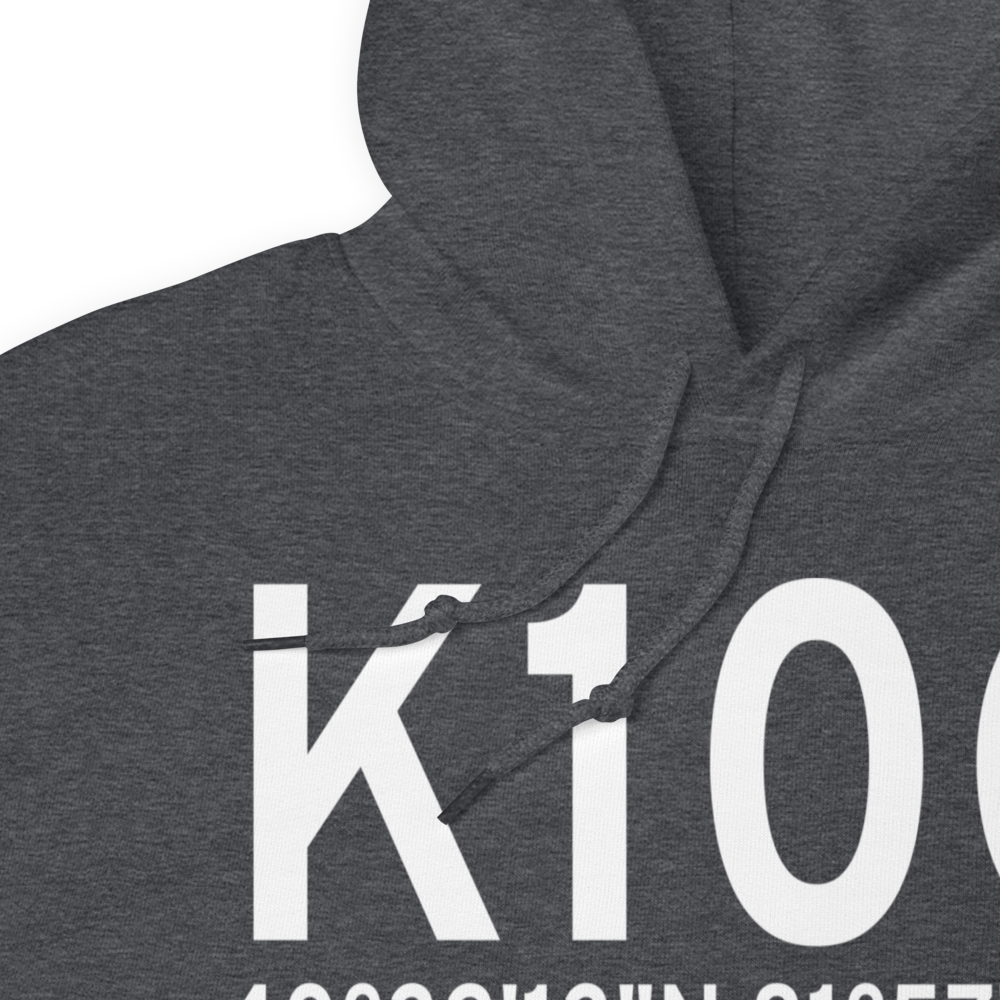 Holmes County Airport (K10G) ICAO Hoodie Sweatshirt 