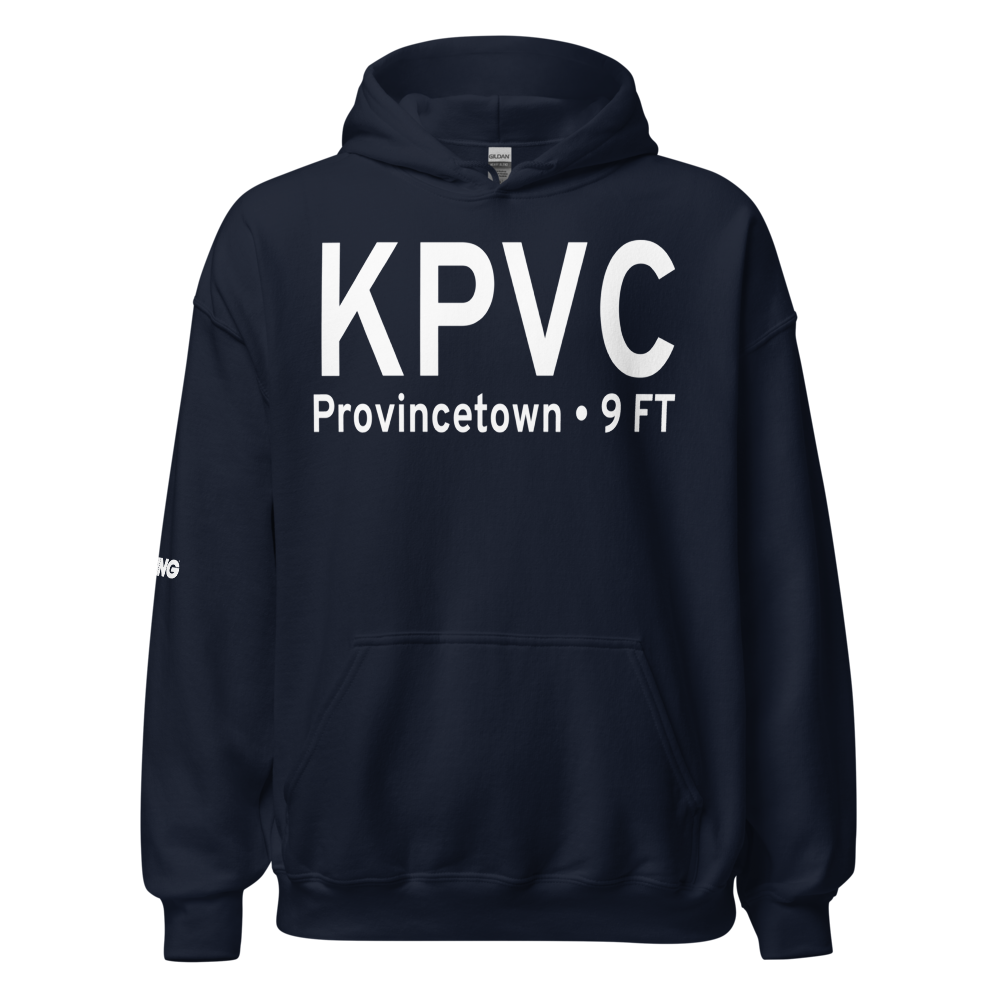 Provincetown Municipal Airport (KPVC) ICAO Hoodie Sweatshirt 