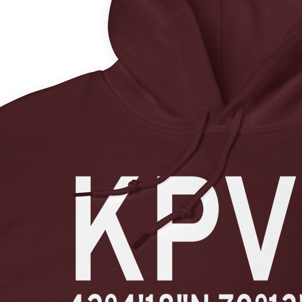 Provincetown Municipal Airport (KPVC) ICAO Hoodie Sweatshirt 