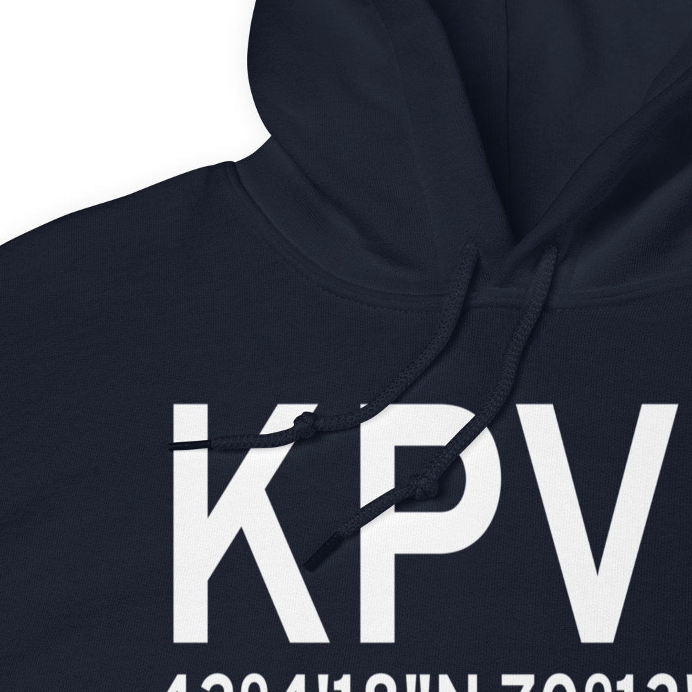 Provincetown Municipal Airport (KPVC) ICAO Hoodie Sweatshirt 