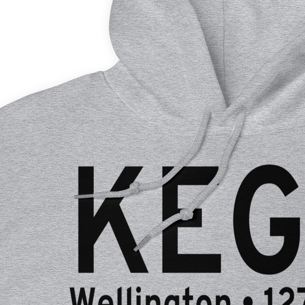 Wellington Municipal Airport (KEGT) ICAO Hoodie Sweatshirt 