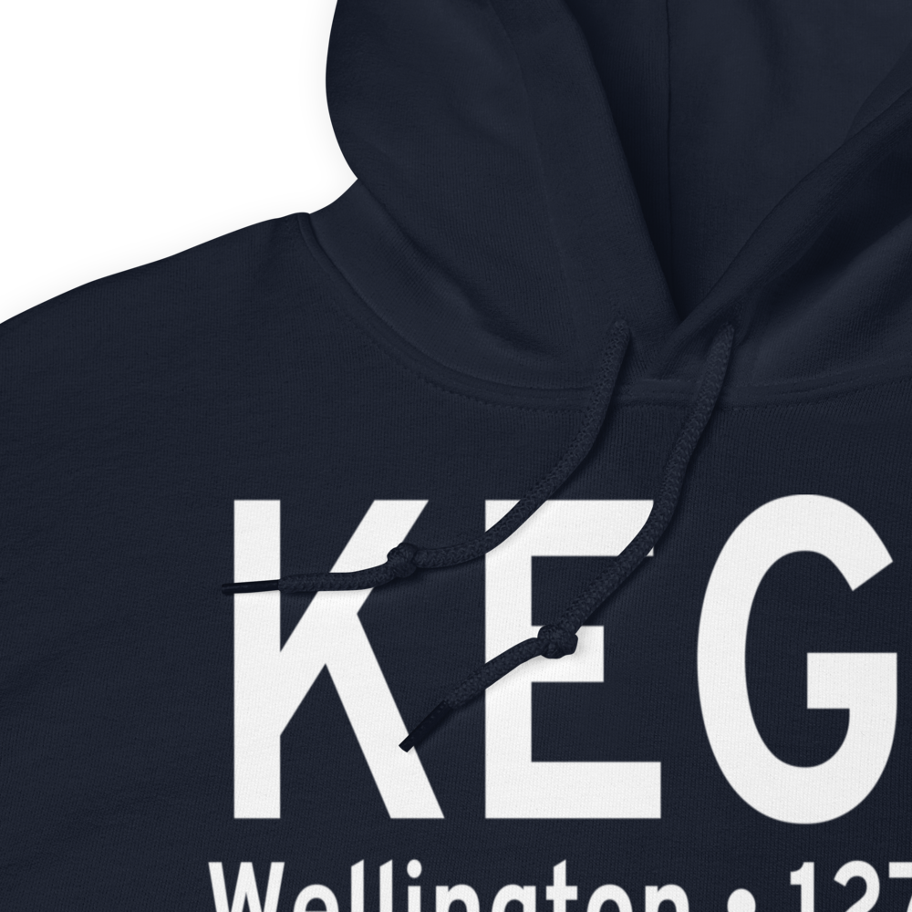 Wellington Municipal Airport (KEGT) ICAO Hoodie Sweatshirt 