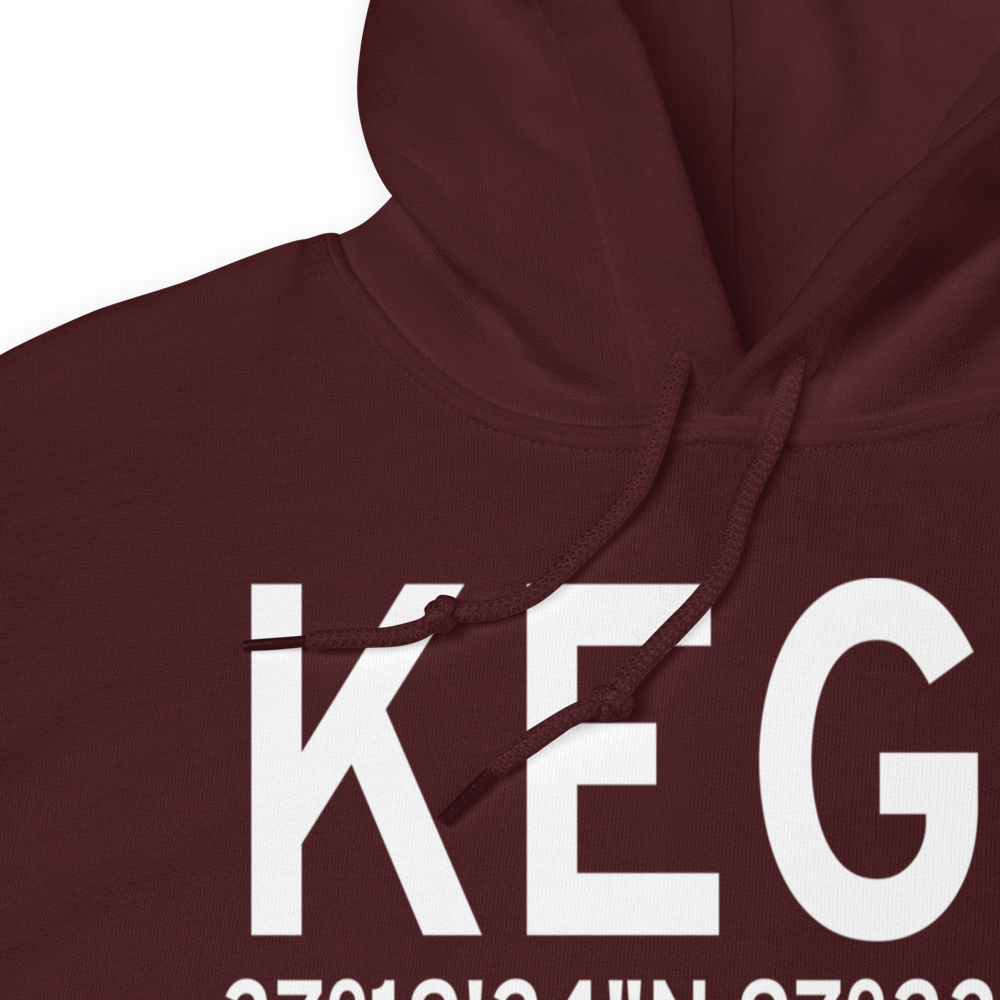 Wellington Municipal Airport (KEGT) ICAO Hoodie Sweatshirt 