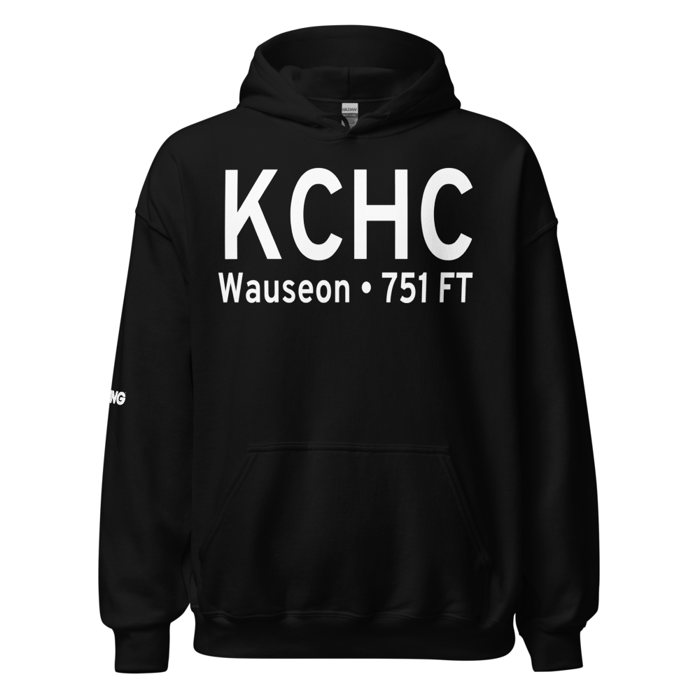 Wauseon Airport (KCHC) ICAO Hoodie Sweatshirt 