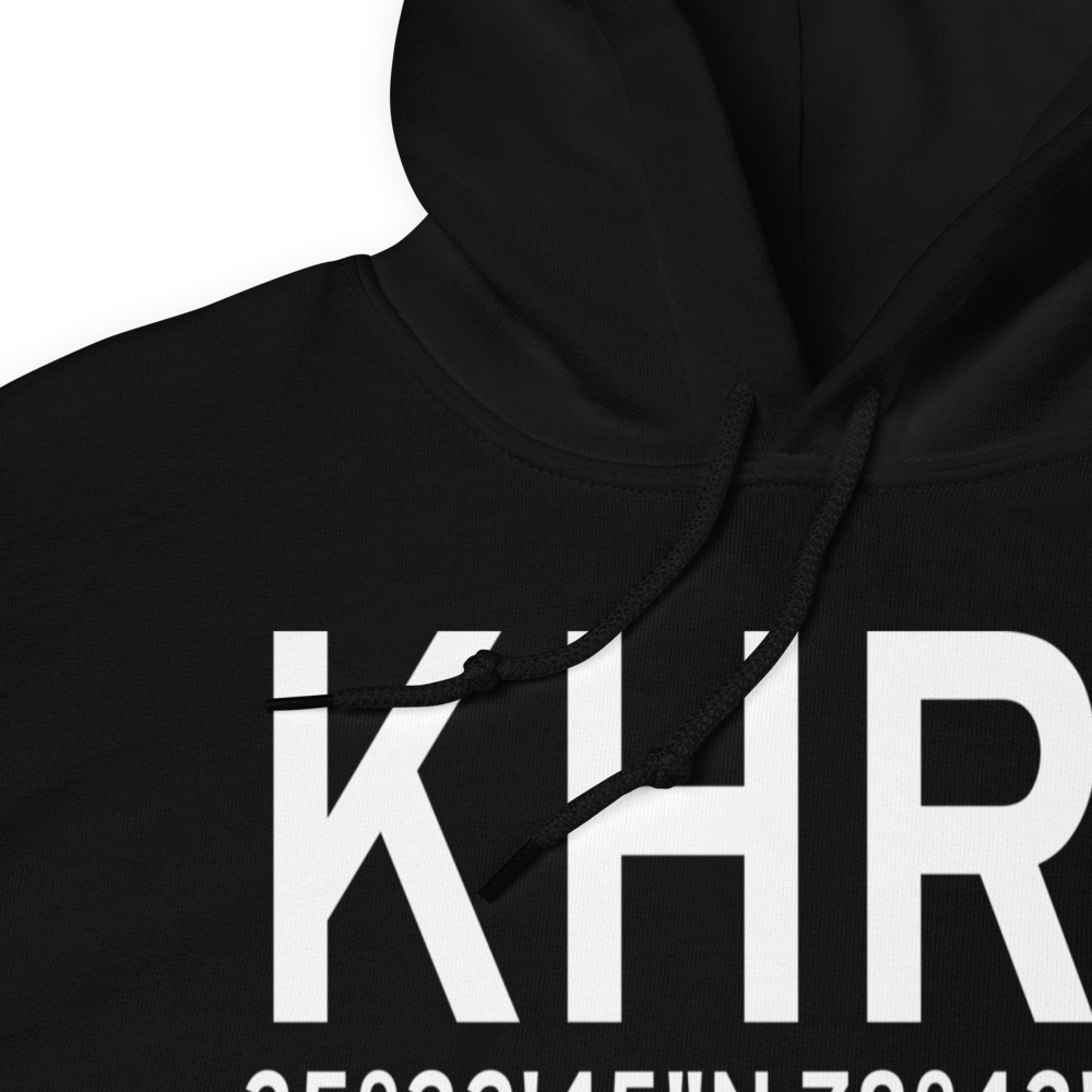 Harnett Regional Jetport Airport (KHRJ) ICAO Hoodie Sweatshirt 