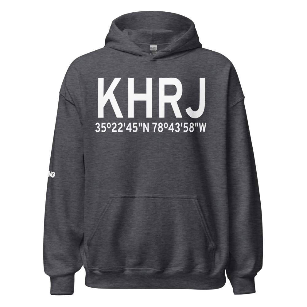 Harnett Regional Jetport Airport (KHRJ) ICAO Hoodie Sweatshirt 