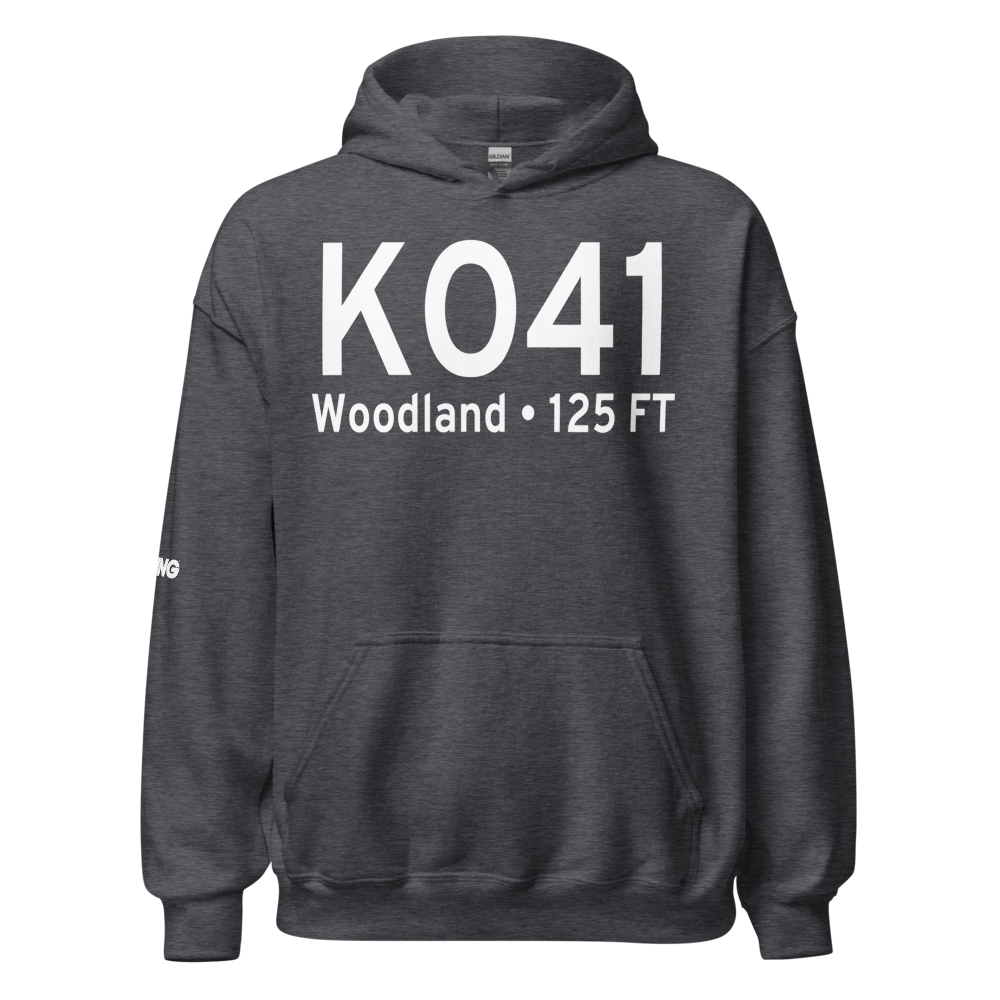 Watts Woodland Airport (KO41) ICAO Hoodie Sweatshirt 