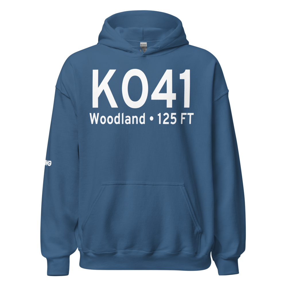 Watts Woodland Airport (KO41) ICAO Hoodie Sweatshirt 