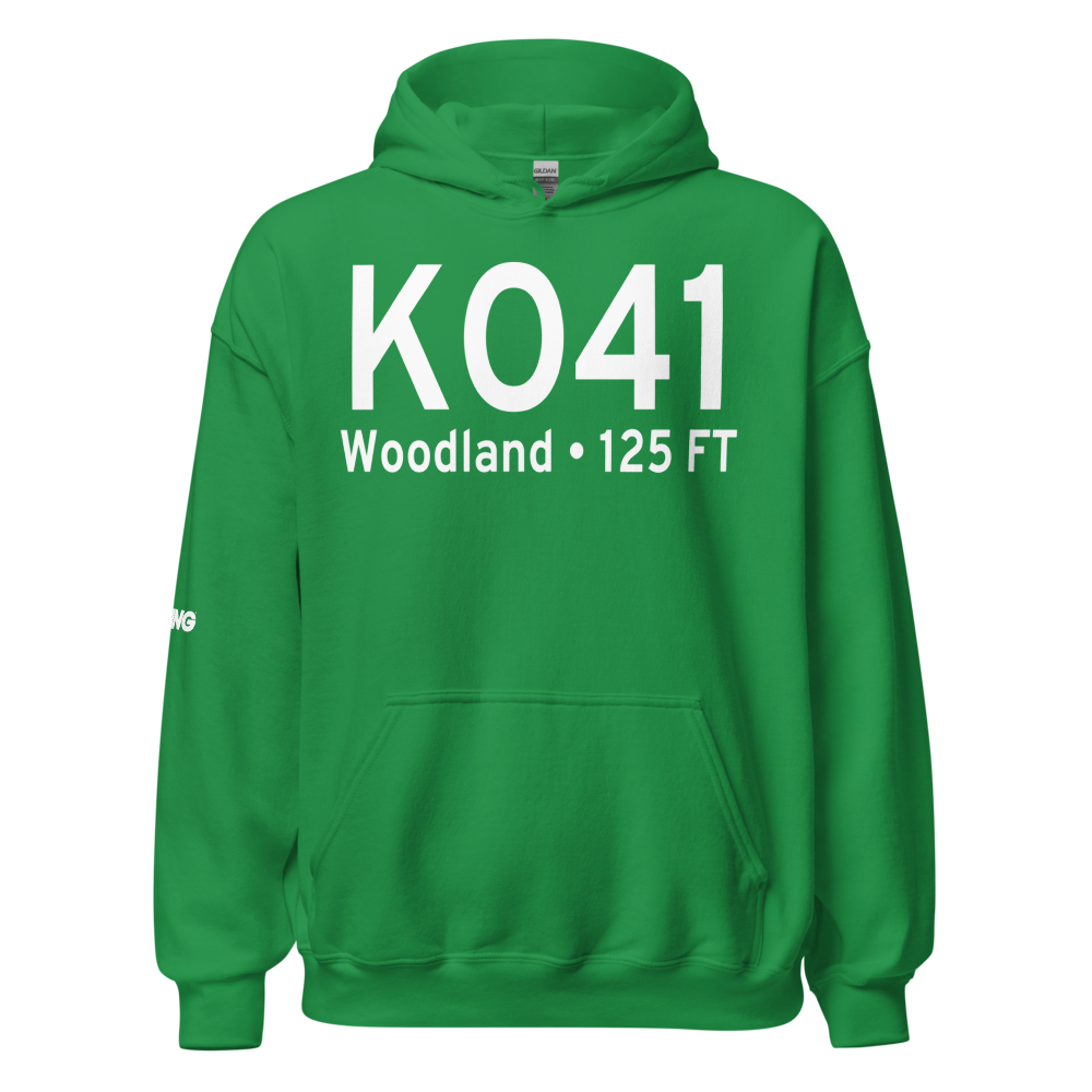 Watts Woodland Airport (KO41) ICAO Hoodie Sweatshirt 