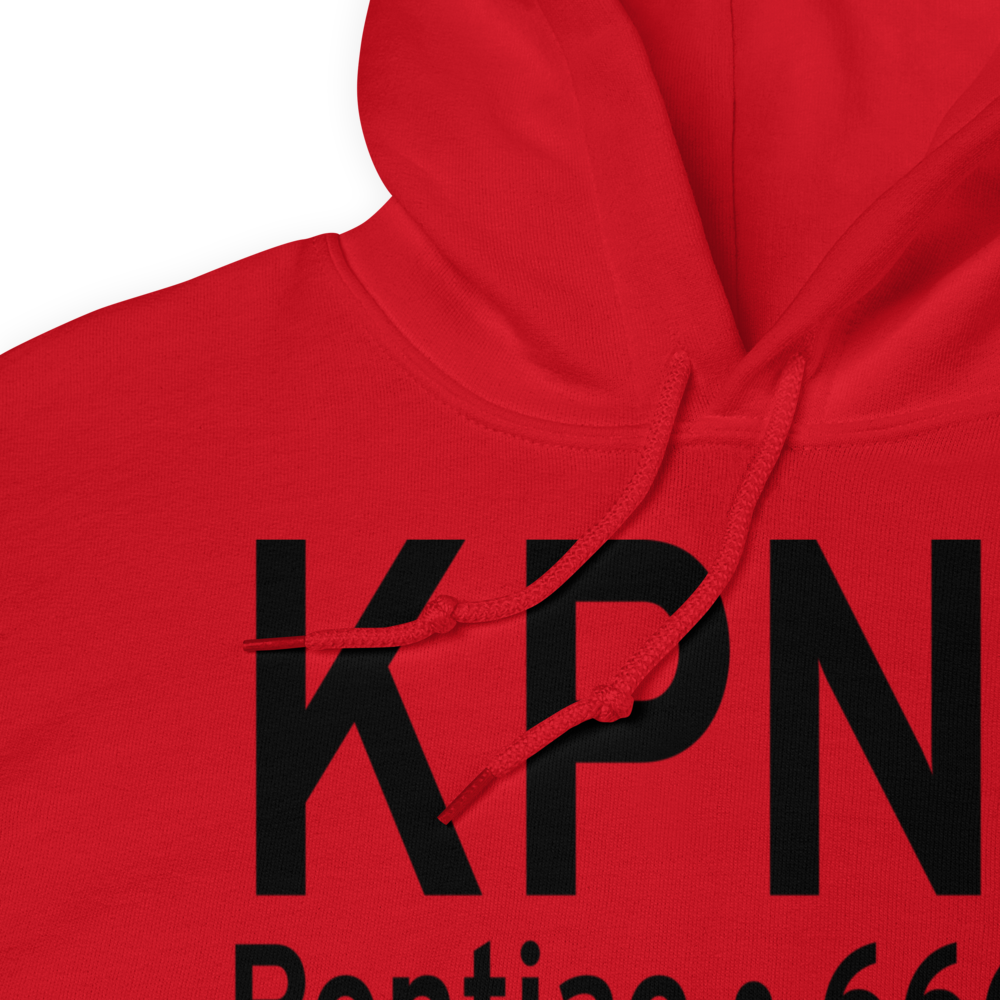 Pontiac Municipal Airport (KPNT) ICAO Hoodie Sweatshirt 