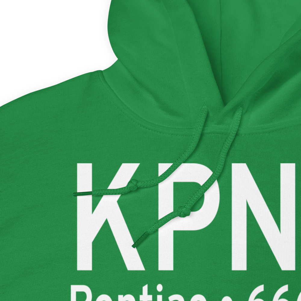 Pontiac Municipal Airport (KPNT) ICAO Hoodie Sweatshirt 
