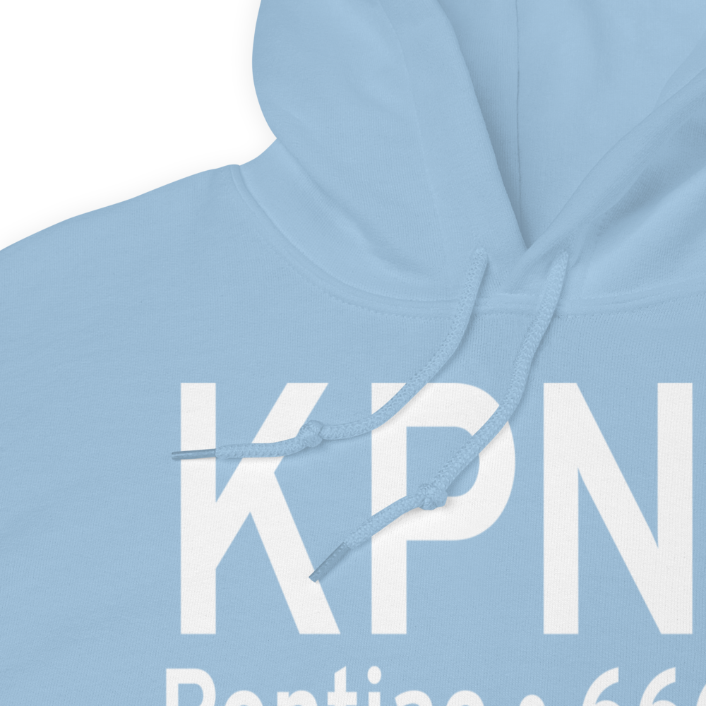 Pontiac Municipal Airport (KPNT) ICAO Hoodie Sweatshirt 