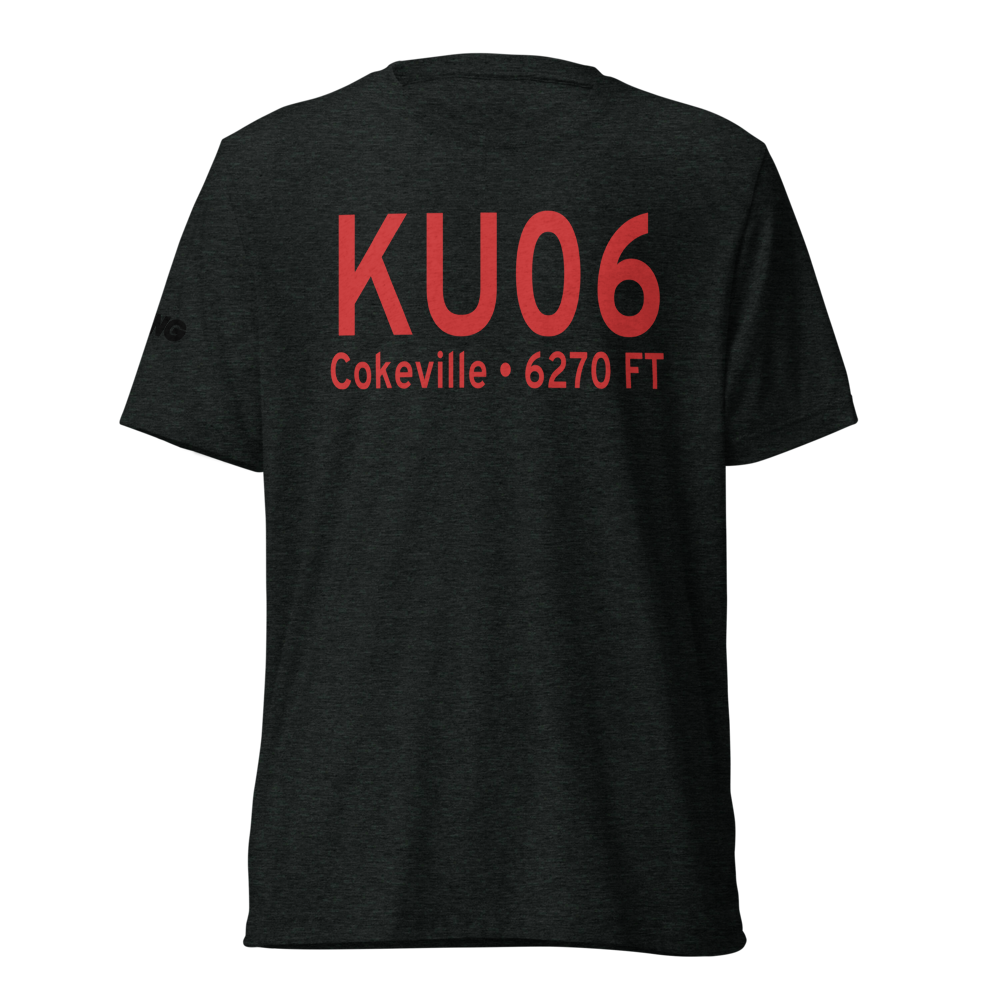 Cokeville Municipal Airport (KU06) ICAO Tri-blend T-Shirt 