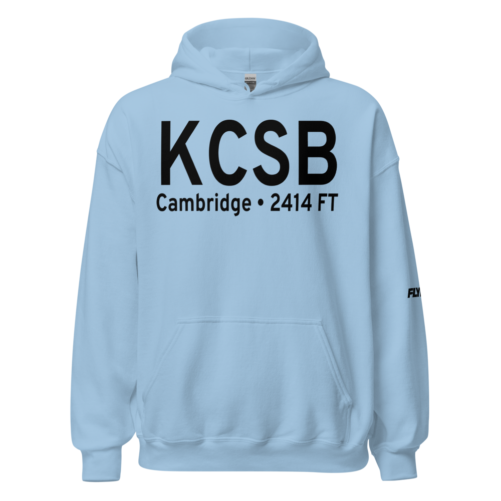 Cambridge Municipal Airport (KCSB) ICAO Hoodie Sweatshirt 