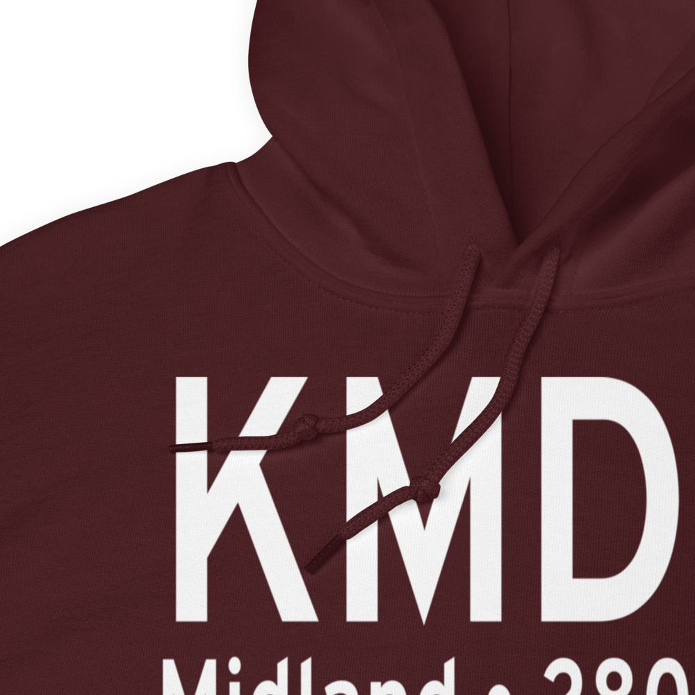Midland Airpark (KMDD) ICAO Hoodie Sweatshirt 