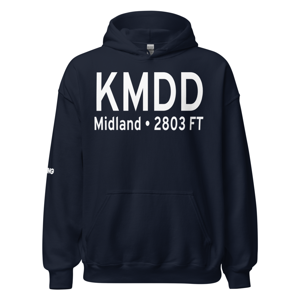 Midland Airpark (KMDD) ICAO Hoodie Sweatshirt 