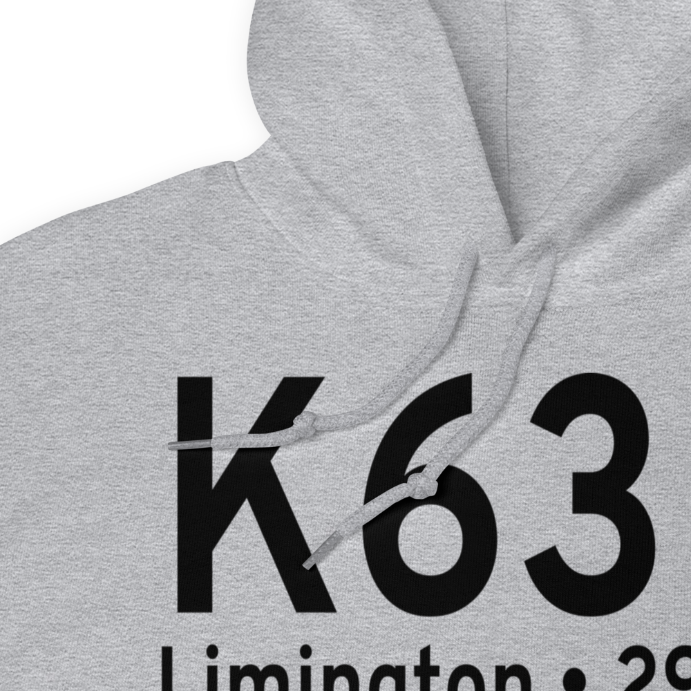 Limington Harmon Airport (K63B) ICAO Hoodie Sweatshirt 