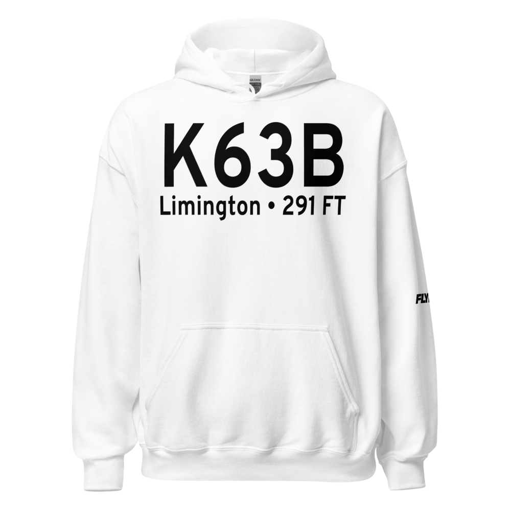 Limington Harmon Airport (K63B) ICAO Hoodie Sweatshirt 