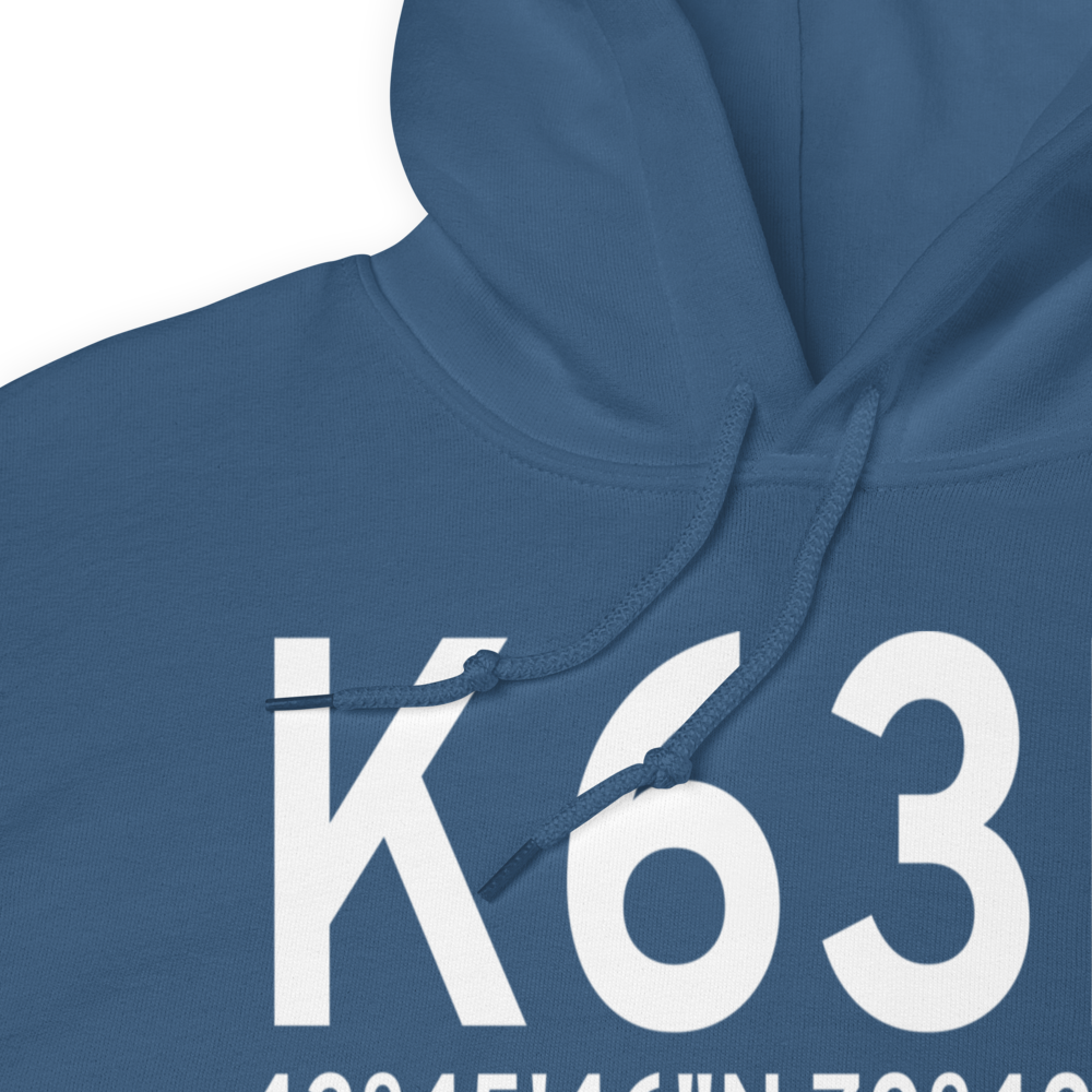 Limington Harmon Airport (K63B) ICAO Hoodie Sweatshirt 