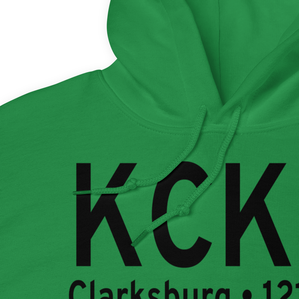 North Central West Virginia Airport (KCKB) ICAO Hoodie Sweatshirt 