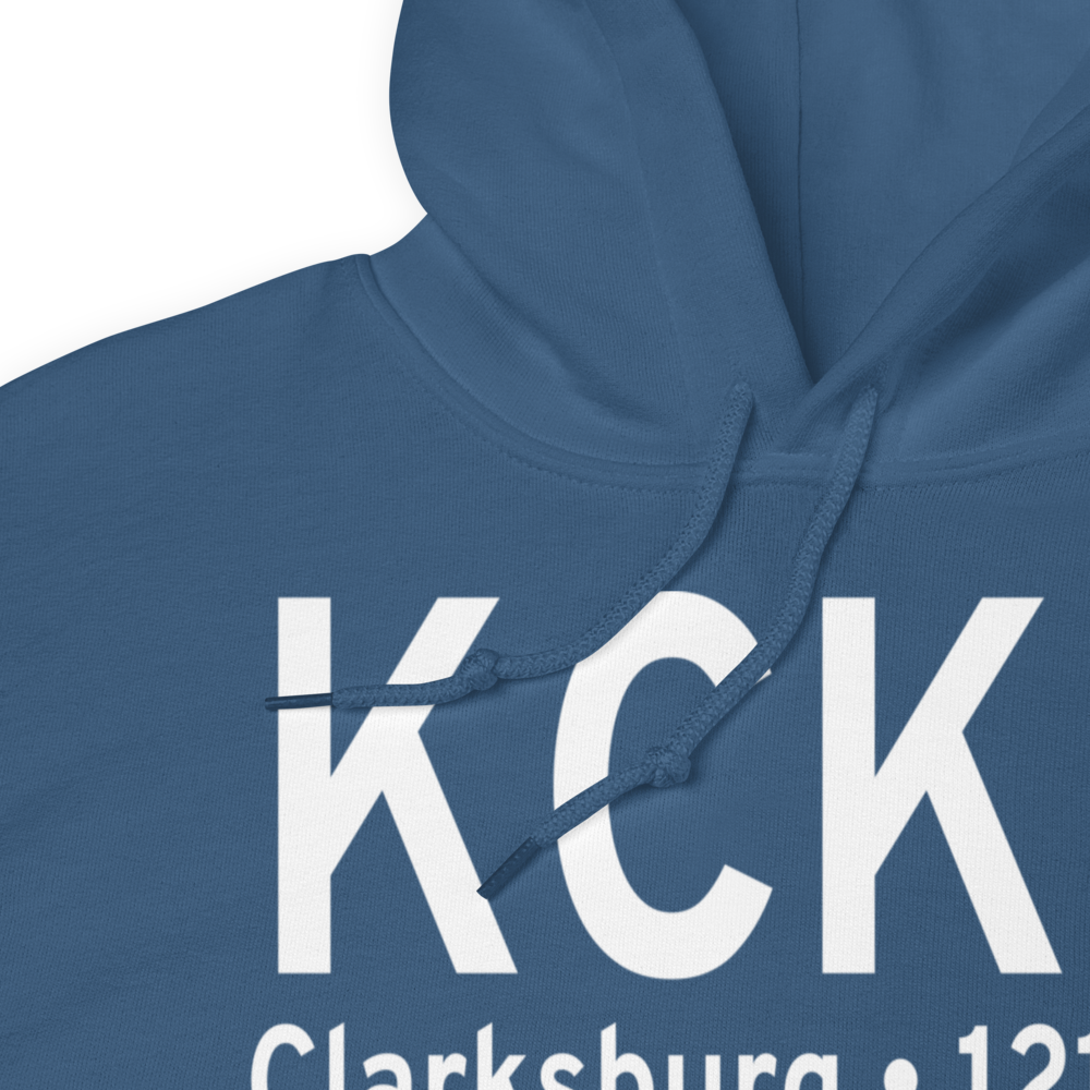 North Central West Virginia Airport (KCKB) ICAO Hoodie Sweatshirt 