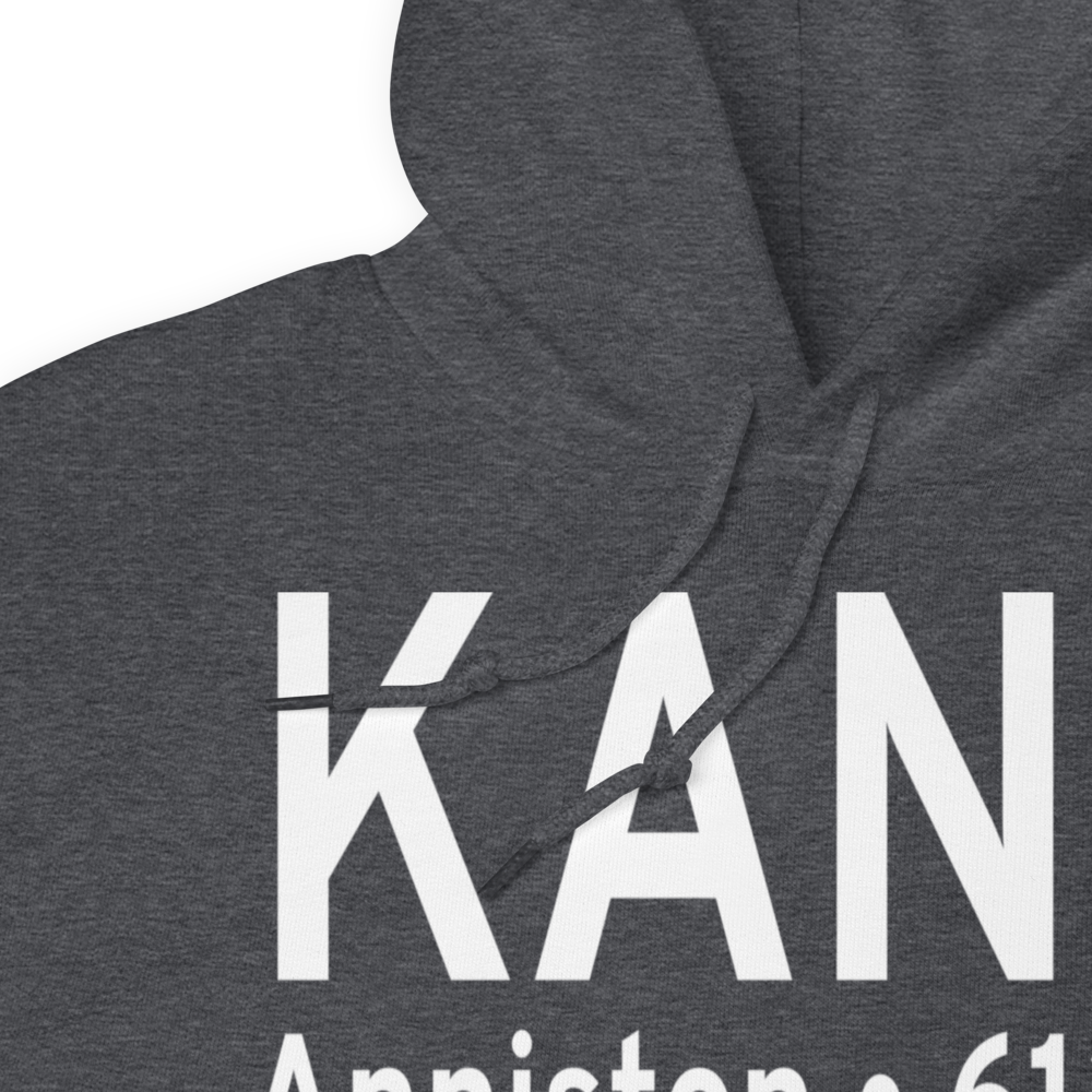 Anniston Regional Airport (KANB) ICAO Hoodie Sweatshirt 