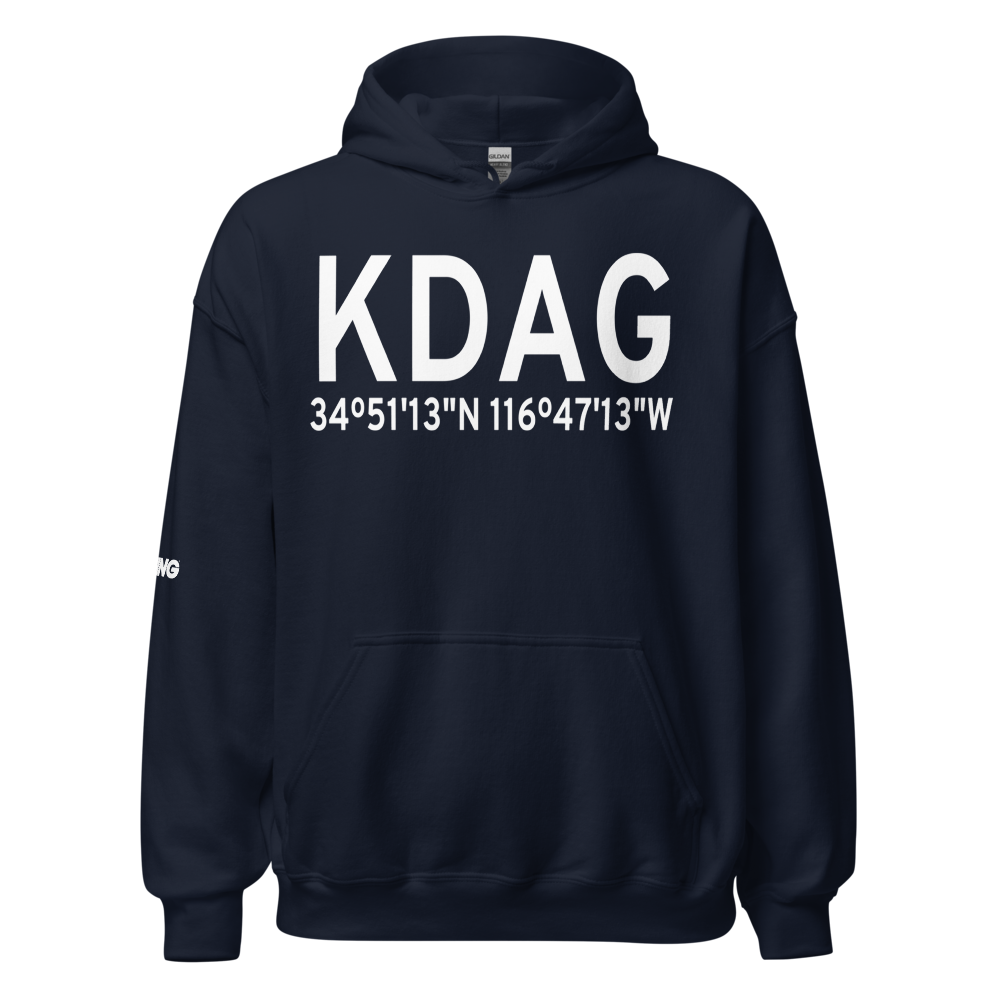 Barstow Daggett Airport (KDAG) ICAO Hoodie Sweatshirt 