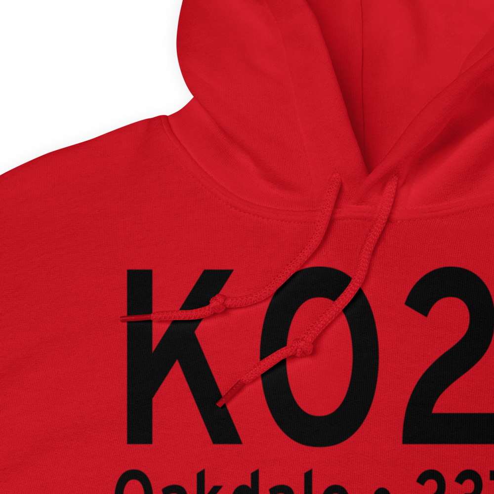 Oakdale Airport (KO27) ICAO Hoodie Sweatshirt 