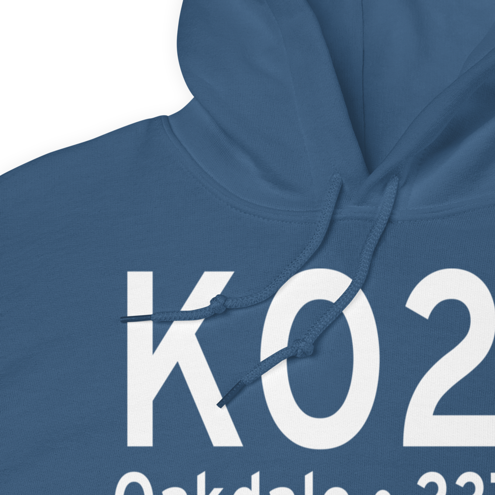 Oakdale Airport (KO27) ICAO Hoodie Sweatshirt 