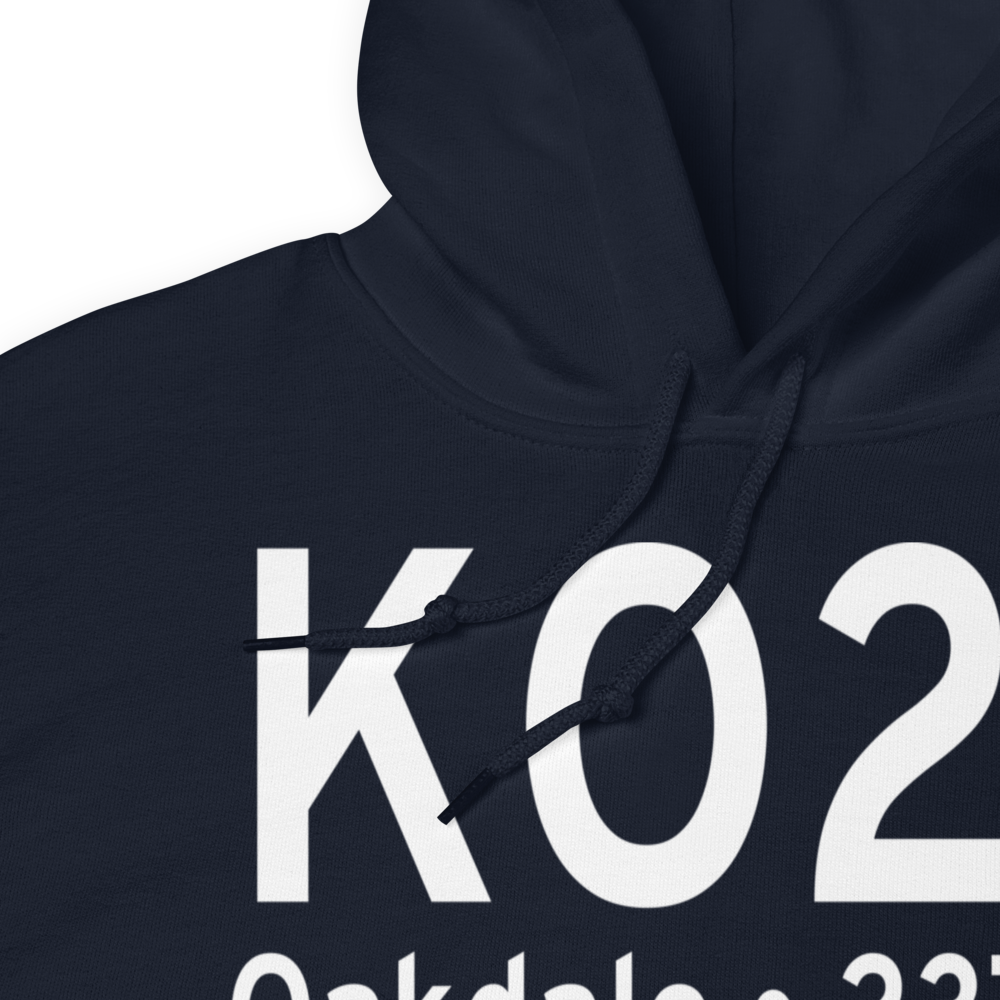 Oakdale Airport (KO27) ICAO Hoodie Sweatshirt 